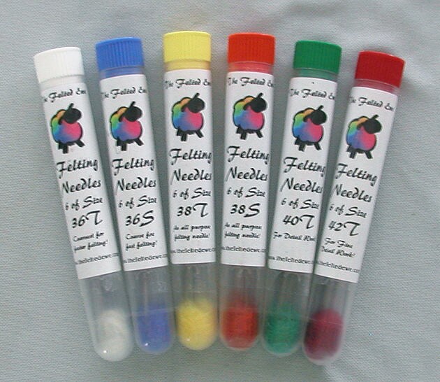 Quantity Felting Needles - 6 Felting Needles of the Same Size in a St…