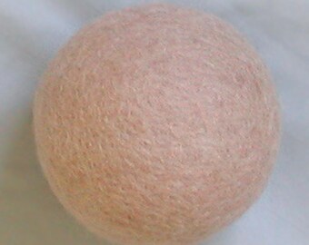 75mm Felted Wool Ball: Flesh Tone Needle Felting Base