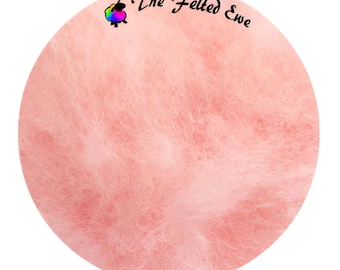 Needle Felting Wool Batt / FB12 Powder Puff Maori Wool Batt - Sold per 1 oz. DHGShop Maori Wool Batt - Powder