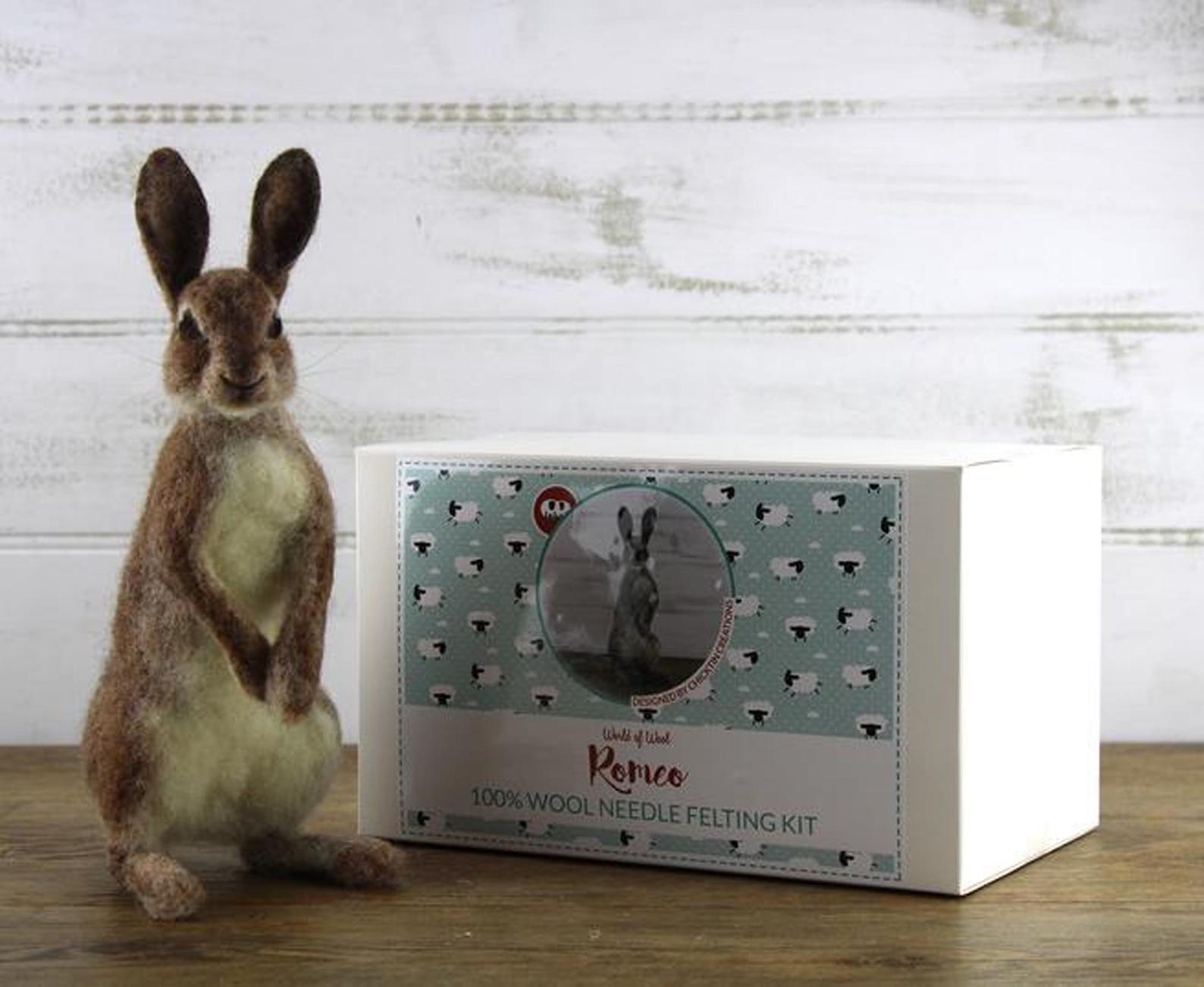 Needle Felting Kit: Romeo Rabbit From World of Wool With Full Color ...