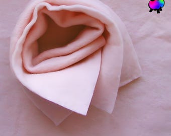 Pink 100% Merino Wool Prefelt Sheet 9" x 12"