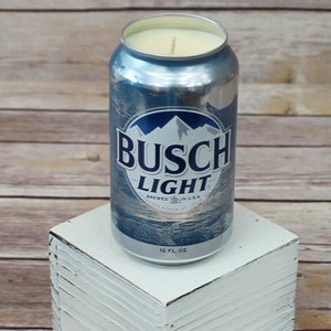 Soy Candle Busch Light Can Soy Candle with Custom Scent or Fragrance in 12 oz Aluminium Can image 1