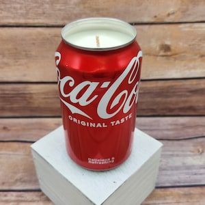 Soy Candle Coke Coca-Cola Can Soy Candle with Cola Scent Hand Poured Soda Pop Can Candle image 1