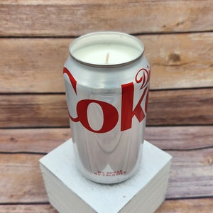 Soy Candle - Diet Coke Can Soy Candle with Cola Scent - Diet Coca Cola Hand Poured Soda Pop Can Candle