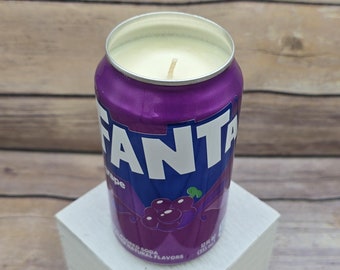 Soy Candle - Fanta Grape Soda Can Soy Candle with Grape Soda Scent - Hand Poured Soda Pop Can Candle