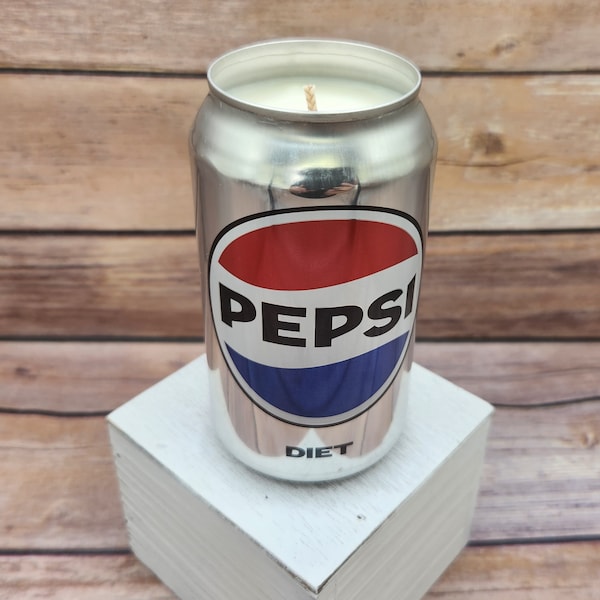 Soy Candle - Diet Pepsi Cola Can Soy Candle with Cola Scent - Hand Poured Soda Pop Can Candle