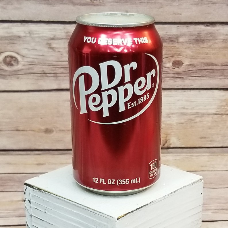 Dr Pepper Soda Pop Can Soy Candle With Dr Pepper Scent Etsy