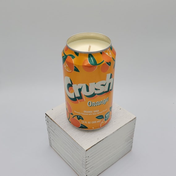 Soy Candle Orange Crush Soda Pop Can Soy Candle With Orange Etsy Israel
