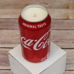 Soy Candle Coke Coca-Cola Can Soy Candle with Cola Scent Hand Poured Soda Pop Can Candle image 4