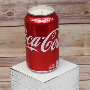 Soy Candle Coke Coca-Cola Can Soy Candle with Cola Scent Hand Poured Soda Pop Can Candle image 3