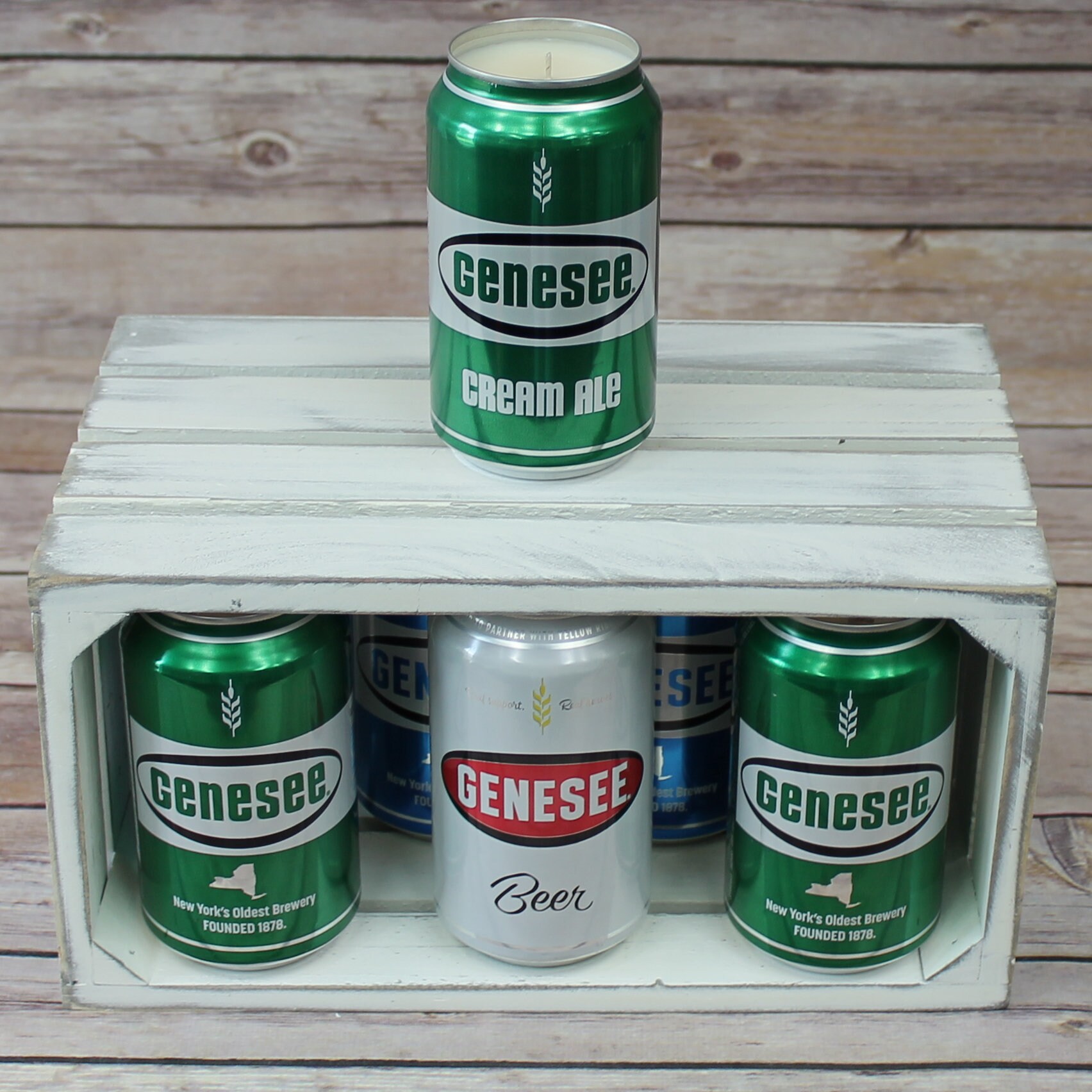Soy Candle Genesee Cream Ale Beer Can Soy Candle with Custom Etsy
