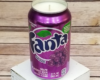 Soy Candle Fanta Grape Soda Can Soy Candle With Grape Soda Scent