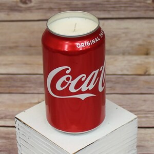 Soy Candle Coke Coca-Cola Can Soy Candle with Cola Scent Hand Poured Soda Pop Can Candle image 5