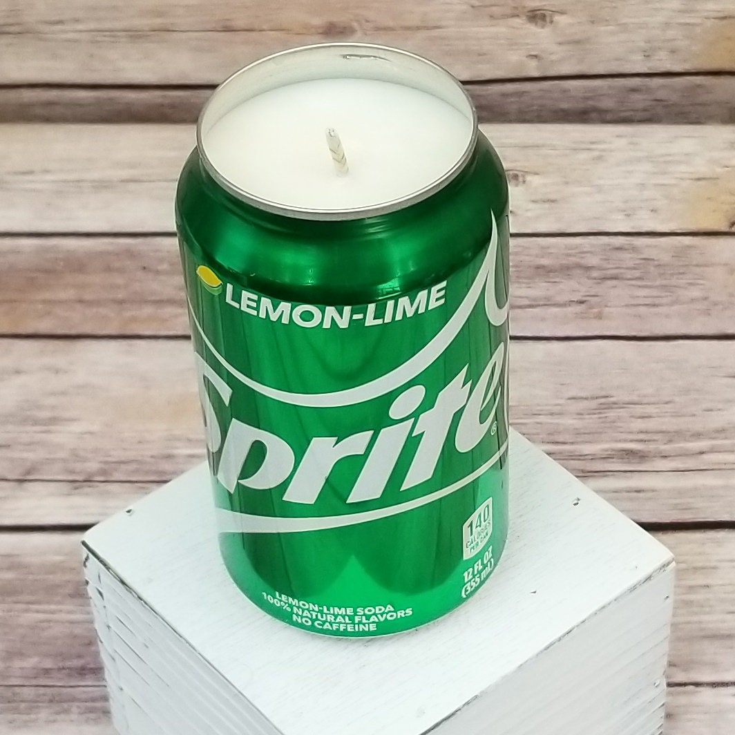 Soy Candle Sprite Can Soy Candle Smells Like Sprite Lemon Etsy UK