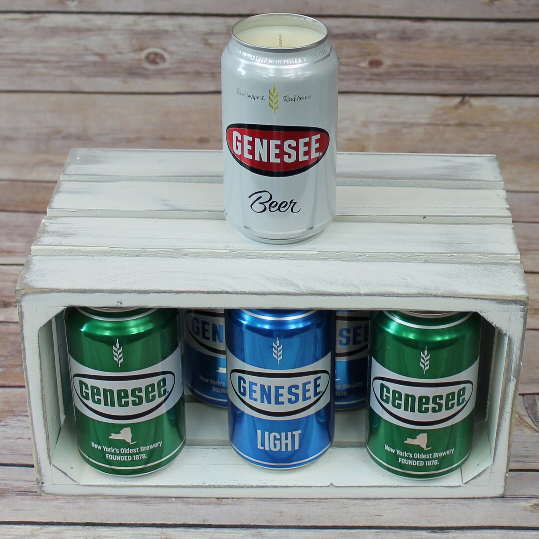 Soy Candle Genesee Beer Can Soy Candle With Custom Scent or Fragrance