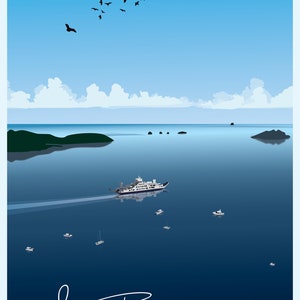 Carta postal de Mayotte - la Barge