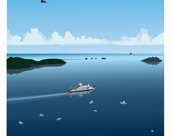Affiche 50x70 cm - La Barge