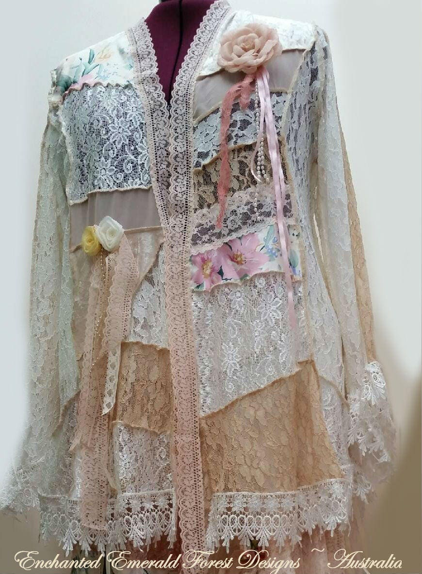 Stevie Nicks Style Boho Fairytale Wedding Peach Pink Ivory - Etsy