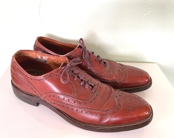 Allen Edmonds Concord Wingtip Oxfords Brogues Shoes Black Leather