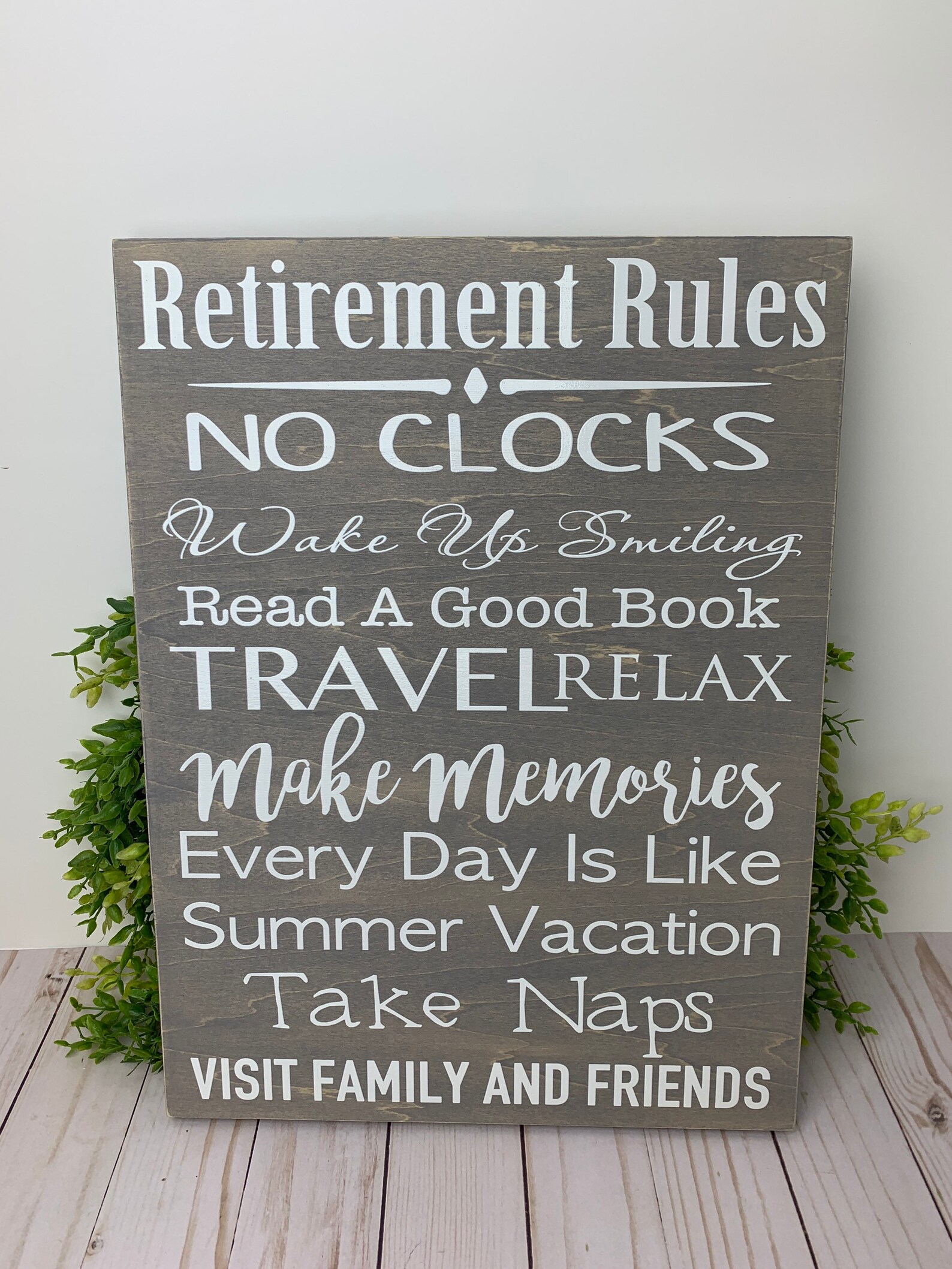 Retirement Decorations Centerpieces Retirement Rules Sign Etsy