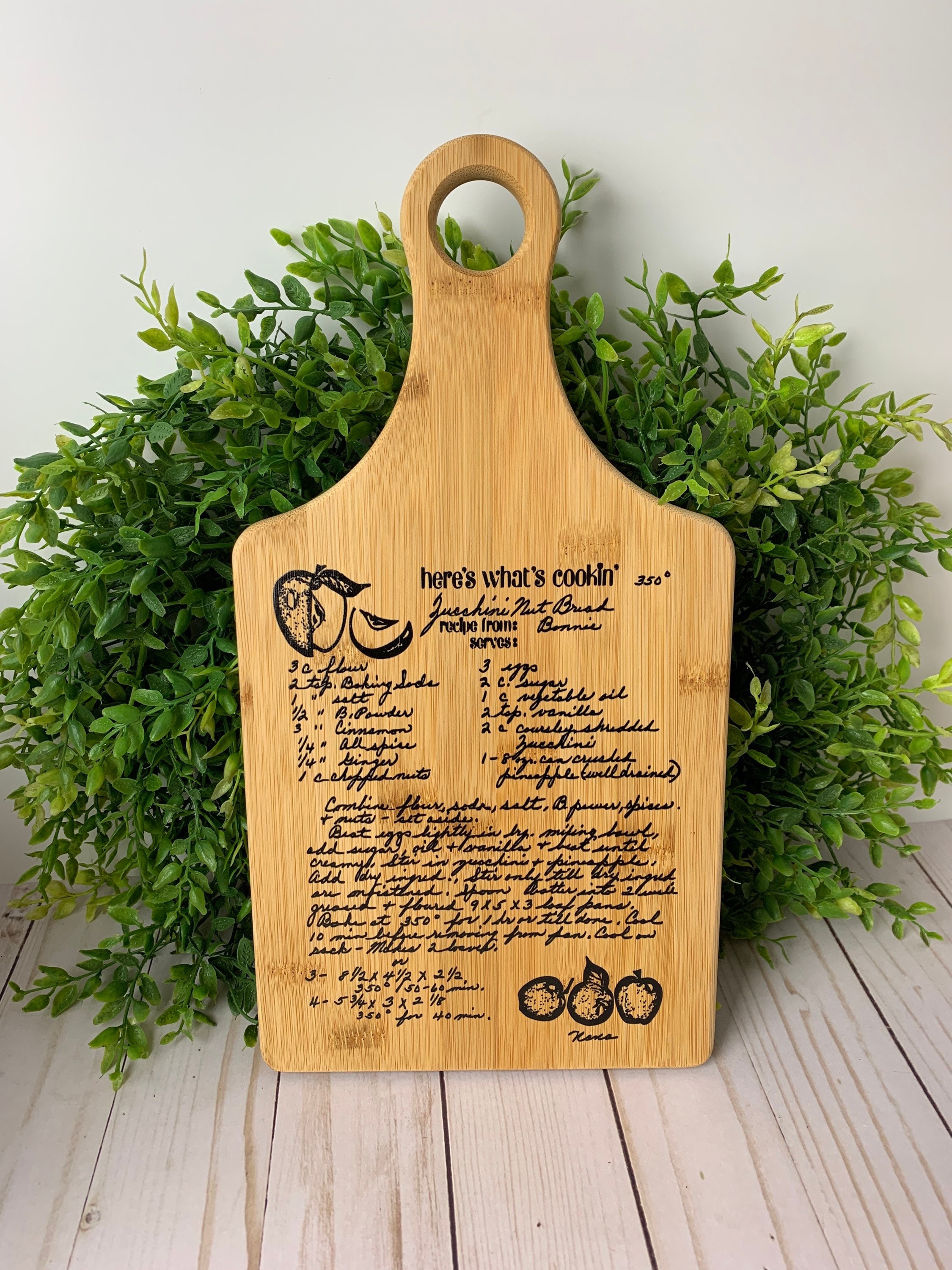 Home & Living Cookware Recipe Cutting Board Mother's day gift Mother in