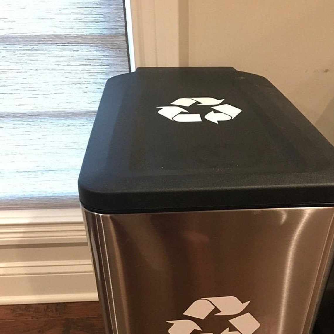 Set of 2 Recycle Symbol Vinyl Decals Recycle Decals Choose Etsy