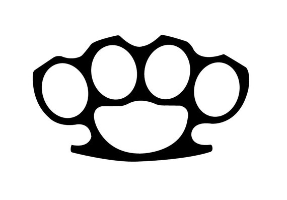 Brass Knuckle Sticker Decal