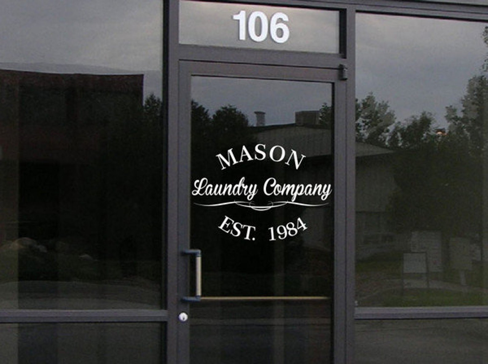 Custom Storefront Decal Your Business Name and Information Etsy