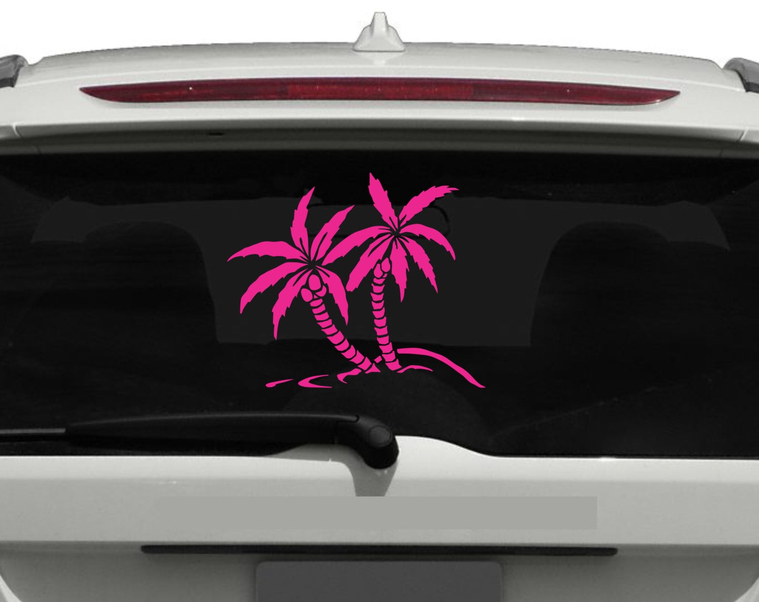 Palm Tree Decal Double Palm Trees Decal Choose Size Color
