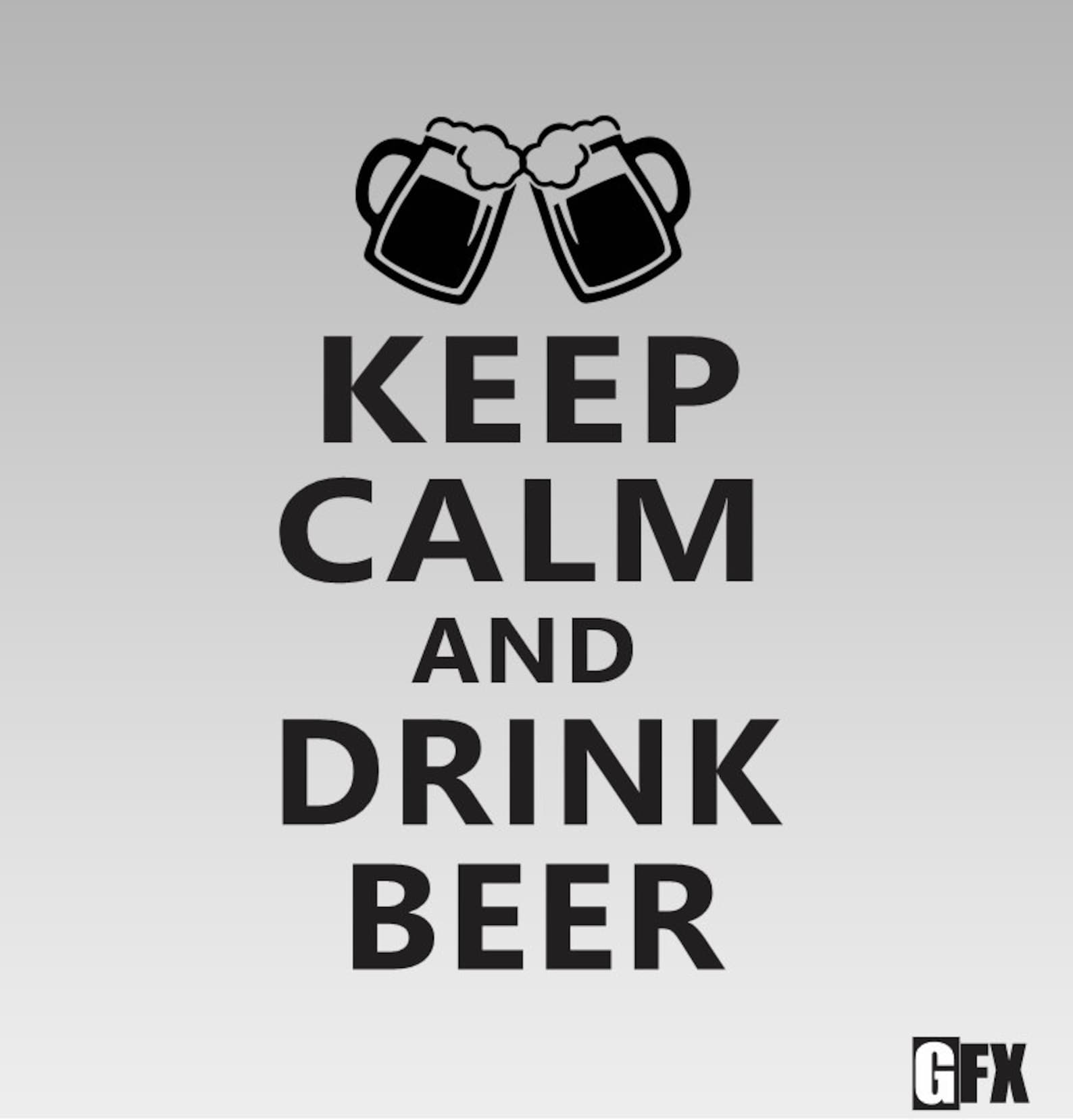 Keep Calm and Drink Beer Vinyl Decal Choose size & color Etsy