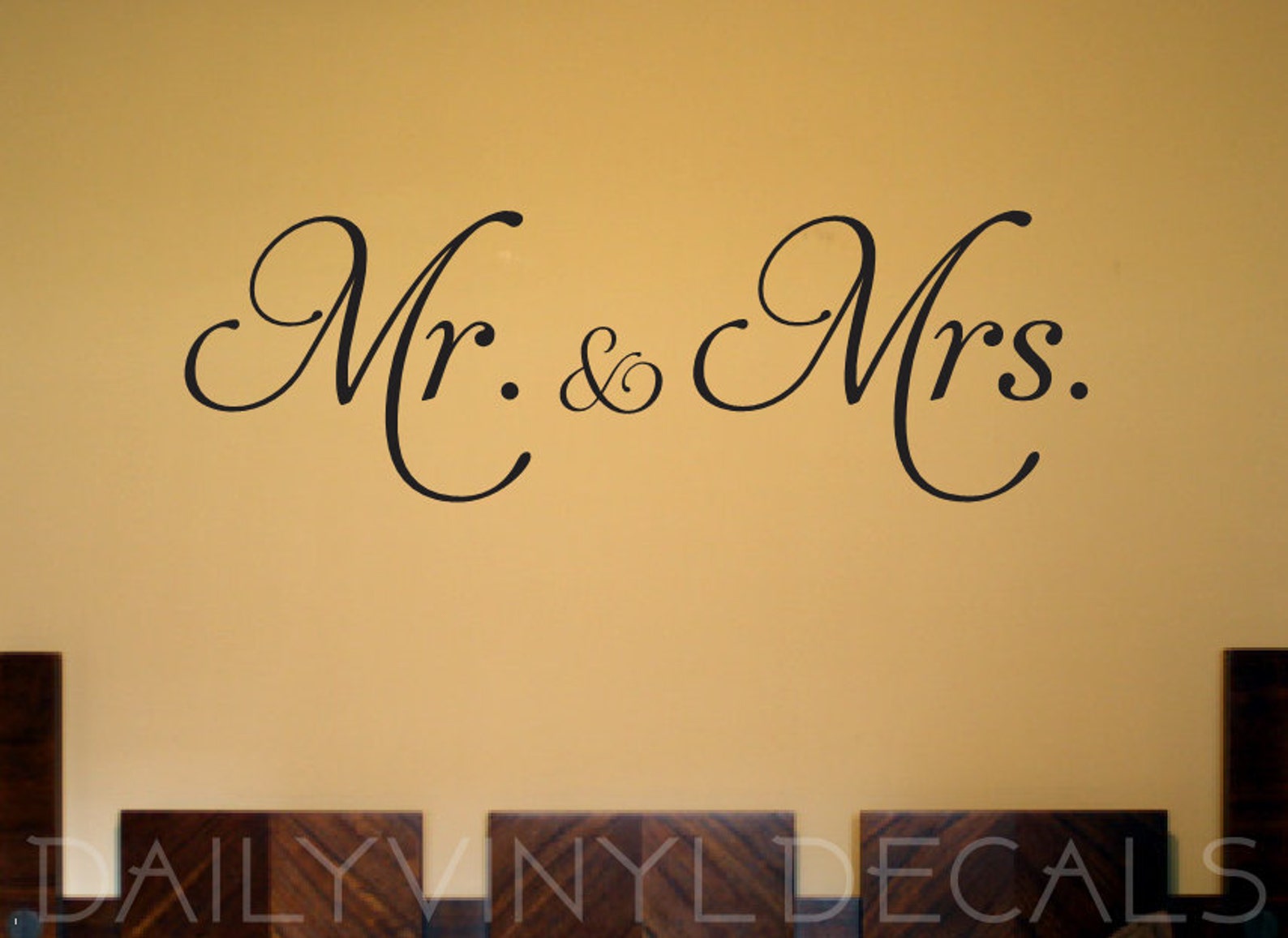 Mr and Mrs Decal Mr & Mrs Wall Decal Home Decor Vinyl Etsy