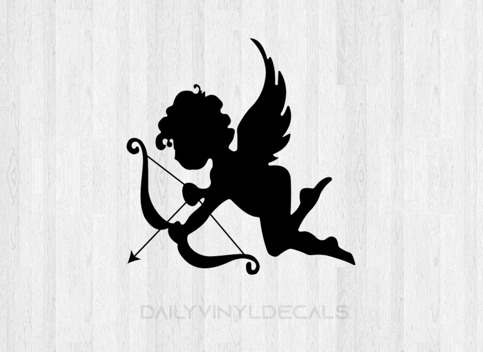 кубидон. купидон. кубидон. ангелочек с луком. амур силуэт.