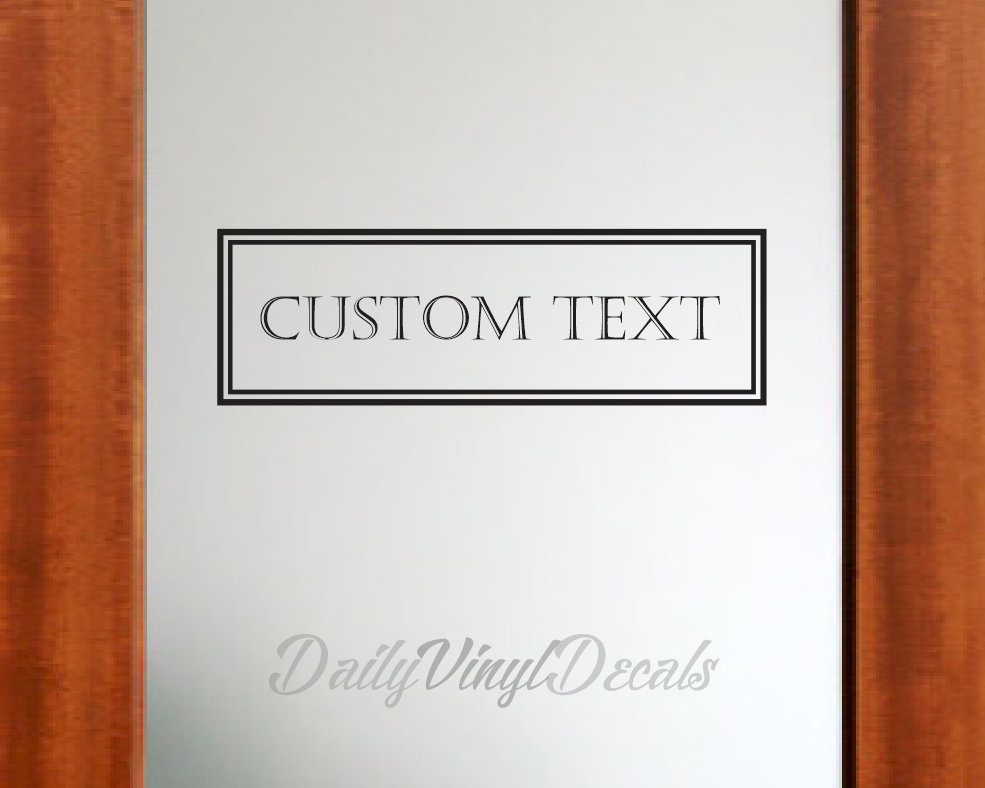 Custom Door Decal Custom Pantry Decal Laundry Decal Bathroom