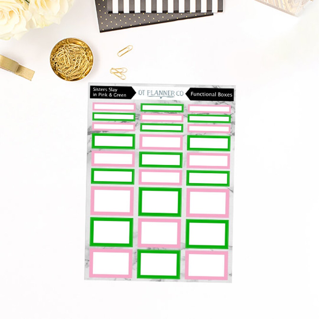 Sisters Slay, Functional Quarter and Half Box Planner Stickers - Etsy
