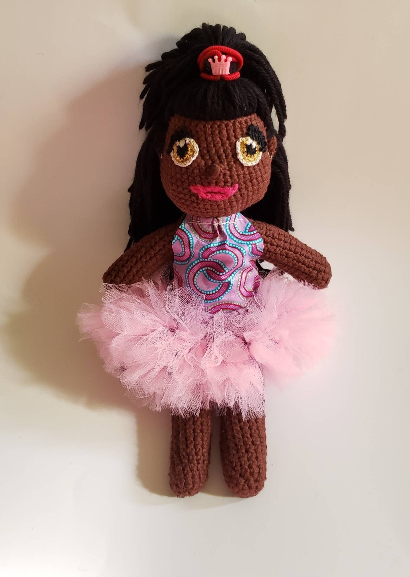 Dollee Afrikana: Handmade Yarn Doll Princess With Tutu and Dress - Etsy, image size:1440x2025