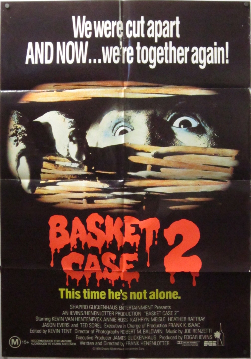 Basket Case 2 1990 Australian One Sheet Movie Poster Etsy