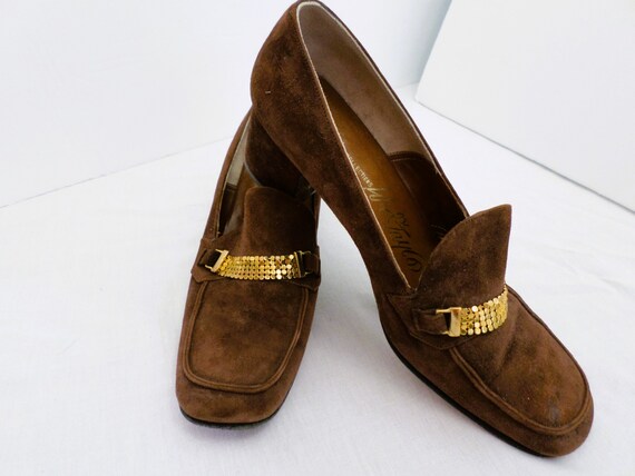 1960s Newton Elkin / Lord & Taylor Suede Loafers … - image 2