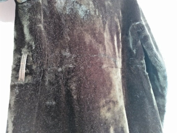 Vtg 60s Faux Fur Full Length Coat Russ Taylor BOR… - image 10