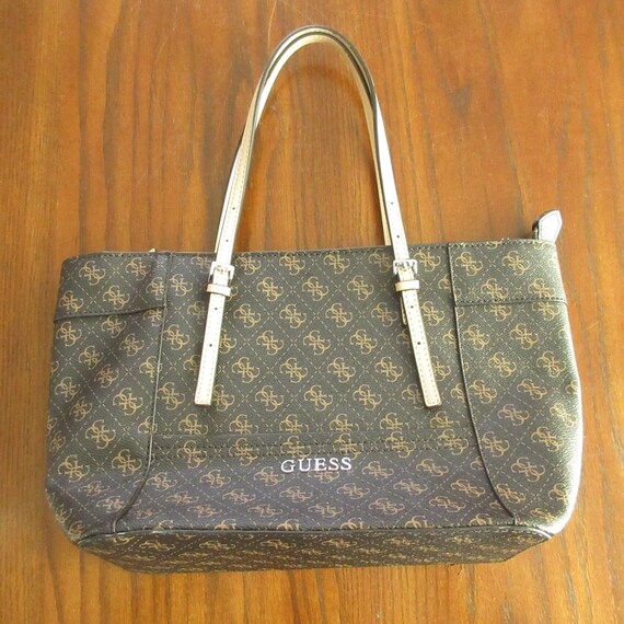 VTG GUESS Jeans Purse Shoulder Bag Tote Guess SY4… - image 10