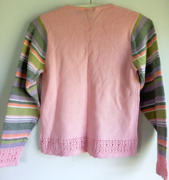 Vtg Y2K Girls' Sweater Duckhead Brand 100% COTTON… - image 8