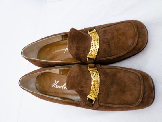 1960s Newton Elkin / Lord & Taylor Suede Loafers … - image 4