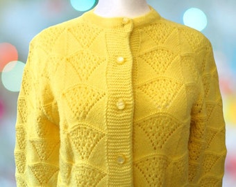 Vintage ORVIS Cardigan | Vtg Cableknit Virgin Wool Sweater