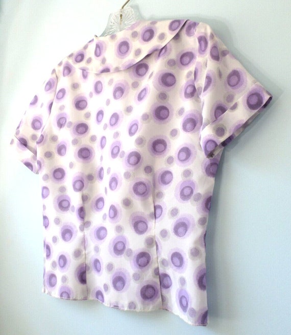 60s Vintage Ann Leslie Women's Sz 34 Blouse Shirt… - image 5