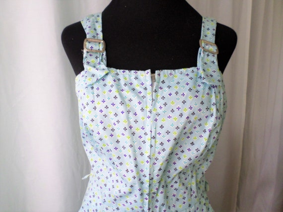 Vtg ROMPER 40s 50s Playsuit Cotton Jumpsuit Tailo… - image 7