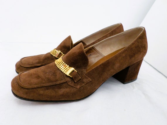 1960s Newton Elkin / Lord & Taylor Suede Loafers … - image 1