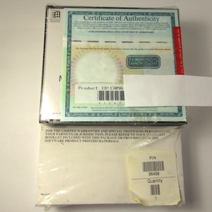 1995 Microsoft Office Pro CD Factory Sealed with Key Certificate & Bookshelf Manual NOS