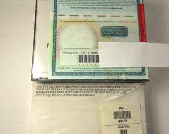 1995 Microsoft Office Pro CD Factory Sealed with Key Certificate & Bookshelf Manual NOS