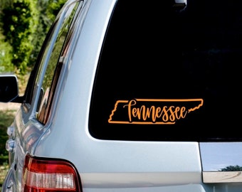 Tennessee TN State Flag Oval Euro Bumper Sticker Decal Car Truck Auto Euro