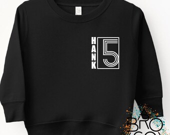Personalized 5th Birthday Sweatshirt | Toddler Name Shirt