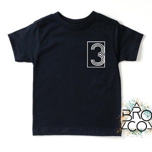 3rd Birthday Shirt | Boys 3rd Birthday | Im Three Shirt | Toddler Birthday Shirt | Minimalist Birthday | Birthday Shirt Boy